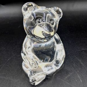 Princess House crystal bear figurine, teddy bear, 24% lead crystal, W Germany